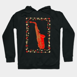 Christmas Saxophone Hoodie